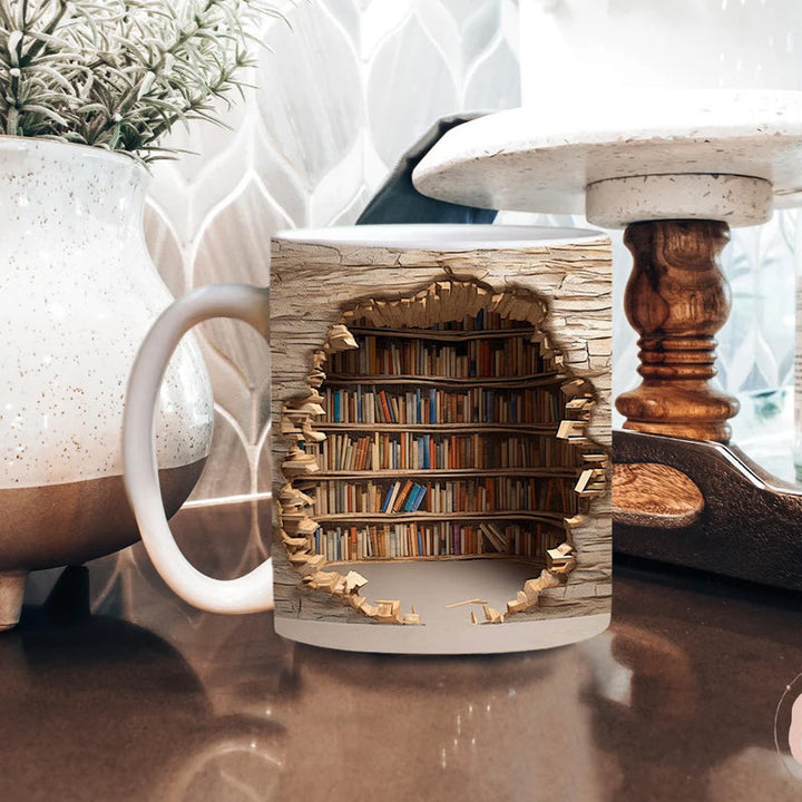 3D Keramisk Bibliotekskrus til Bogelskere