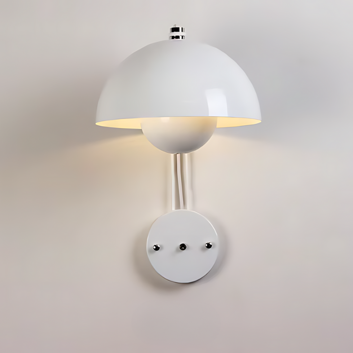 Svampeformet Metal LED Væglampe i Flere Farver