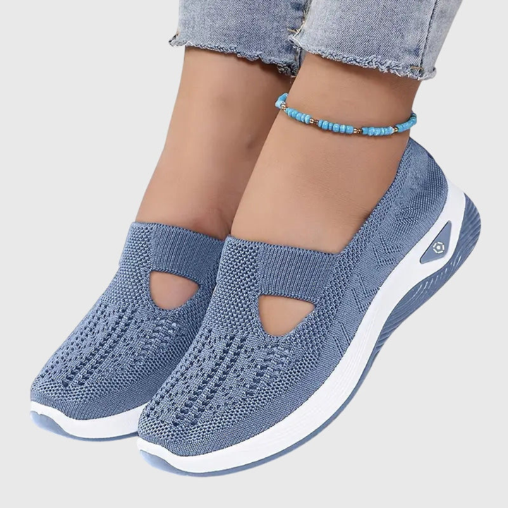 Frieda | Dame Åndbare Slip-On Strik Sneakers