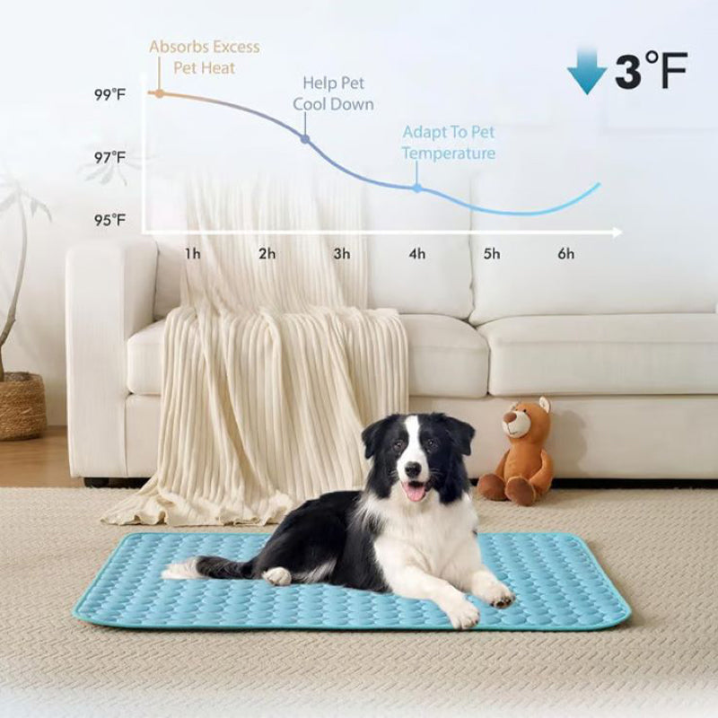 Gel-Fri Kølemåtte til Hunde - Komfortabel Sommer Pet Pad