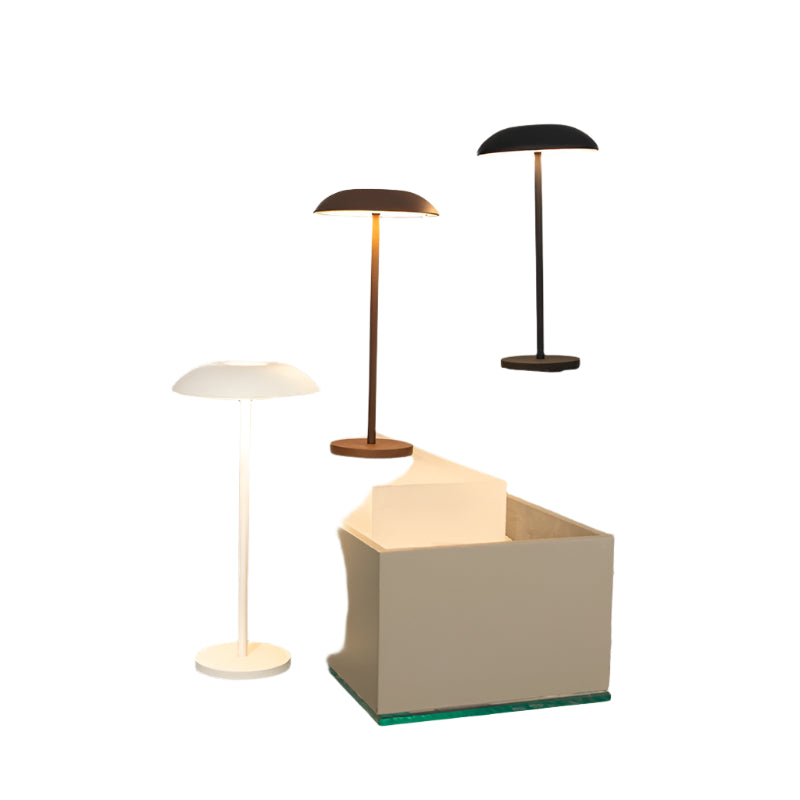 Trådløs Touch-Control LED Bordlampe med Rundt Design