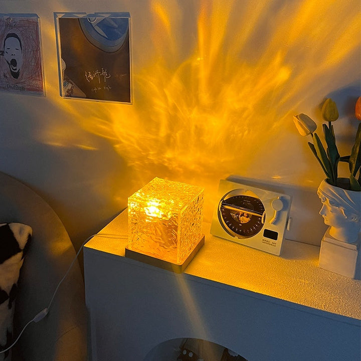 LED Aurora Projektor Lampe med 16 Farver og Fjernbetjening