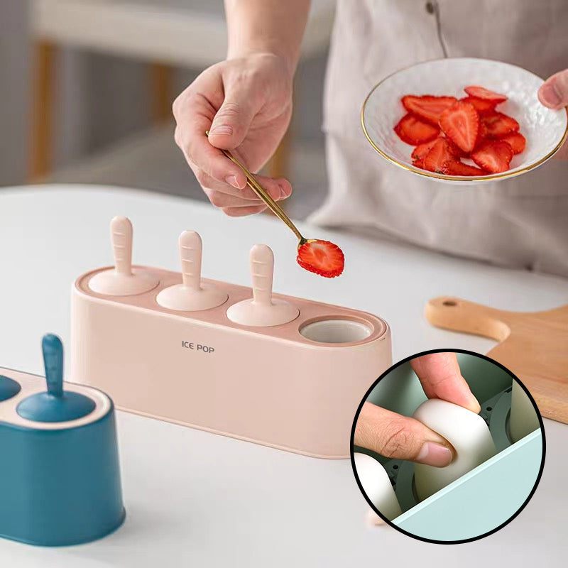 Silikone Popsicle Form Sæt med Fangbakke