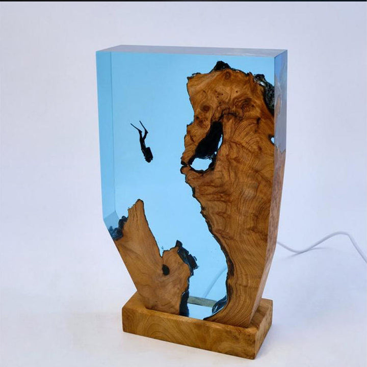 Kunstnerisk USB Bordlampe med Havtema