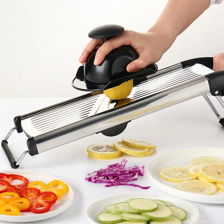 Justerbar Mandolin Slicer i Rustfrit Stål med Skarpe Blade
