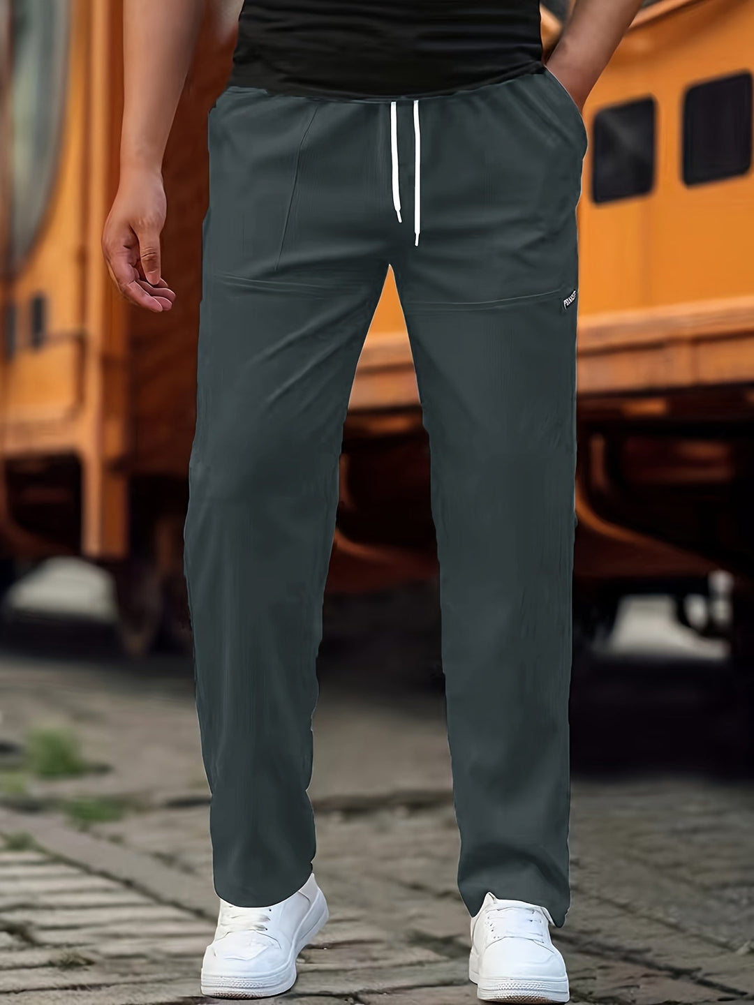 Herren Kordelhose med Elastisk Bund