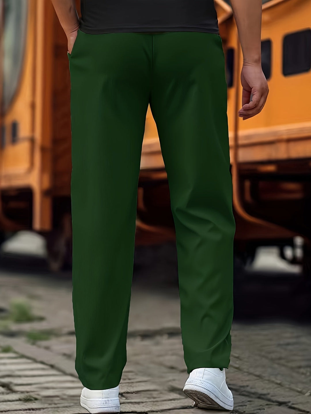 Herren Kordelhose med Elastisk Bund