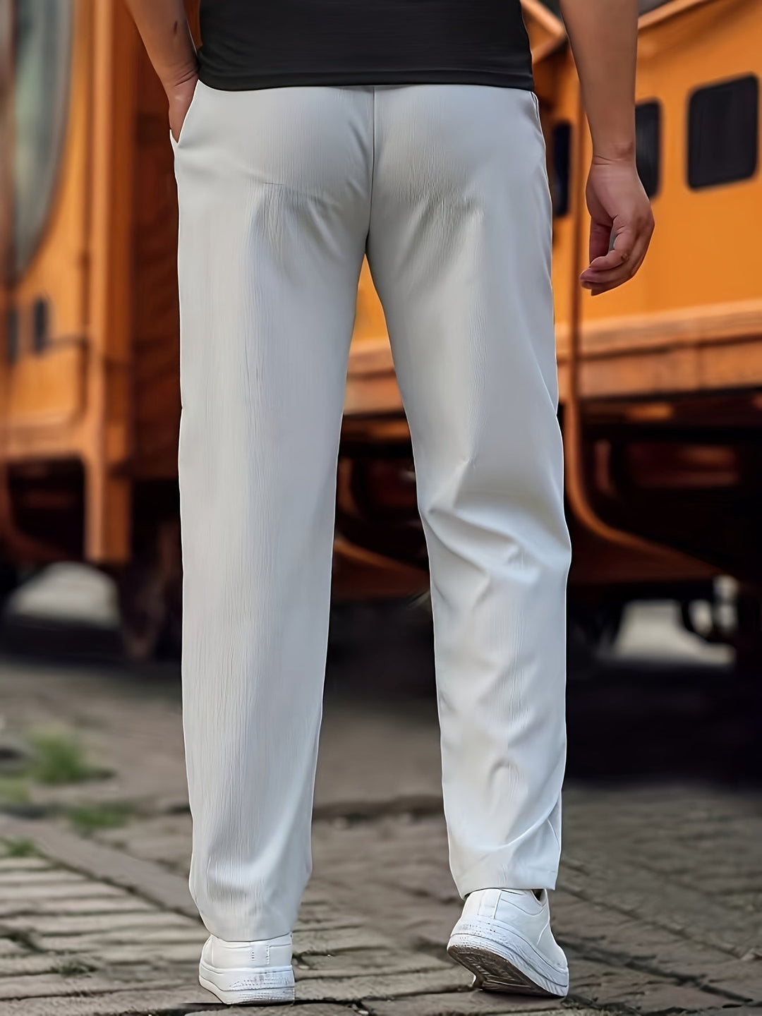 Herren Kordelhose med Elastisk Bund