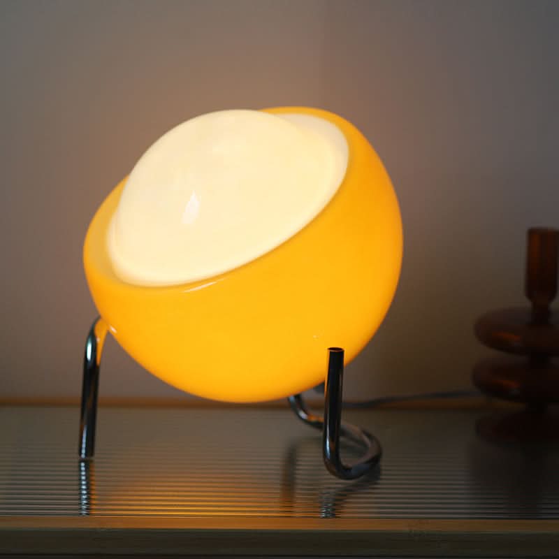 Bauhaus Glas Sten LED Bordlampe med Drejekontakt