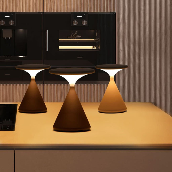 Trådløs Touch Dimmer Bordlampe i Timeglas Design
