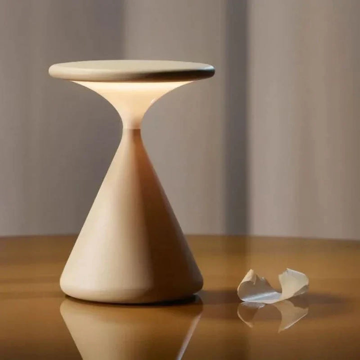Trådløs Touch Dimmer Bordlampe i Timeglas Design