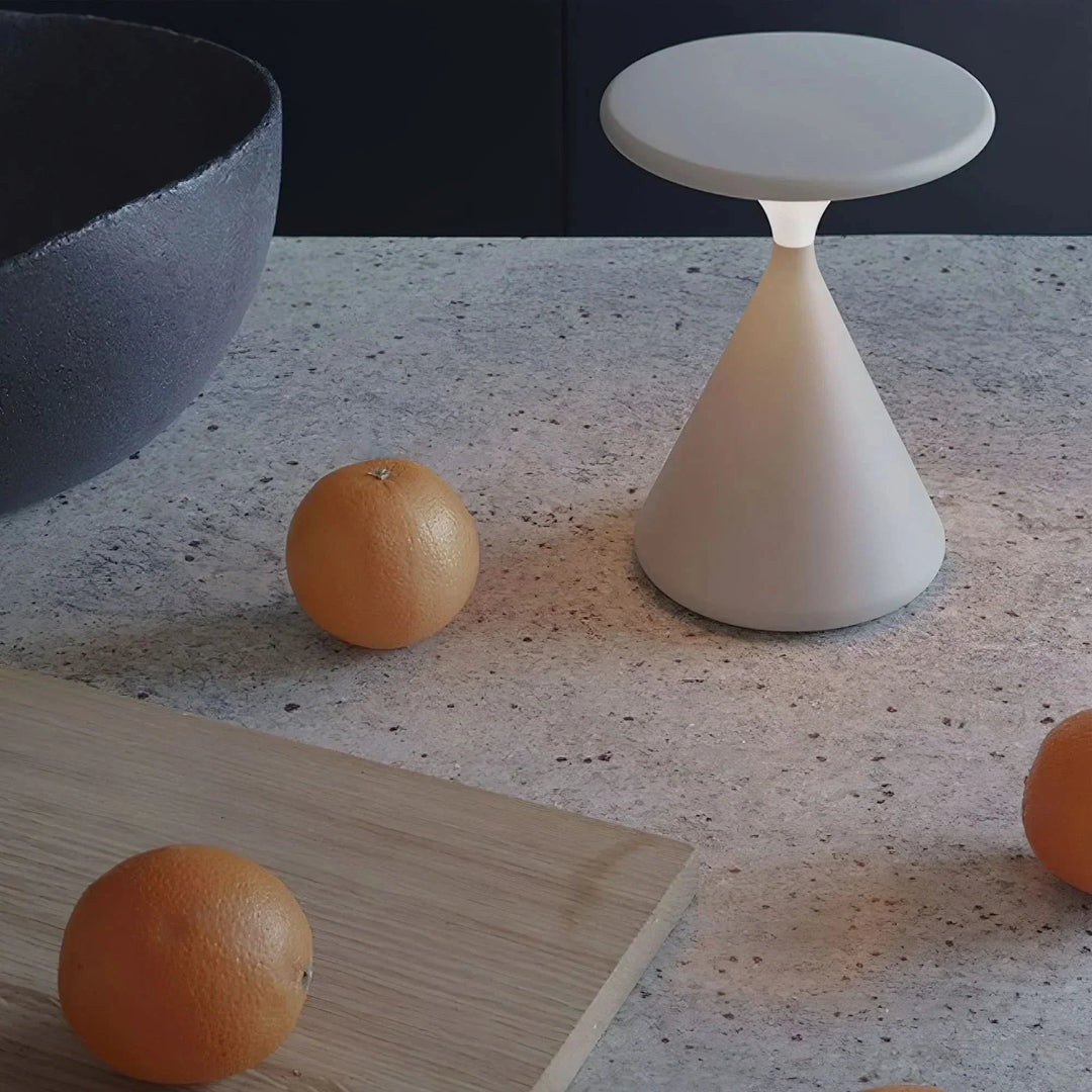 Trådløs Touch Dimmer Bordlampe i Timeglas Design