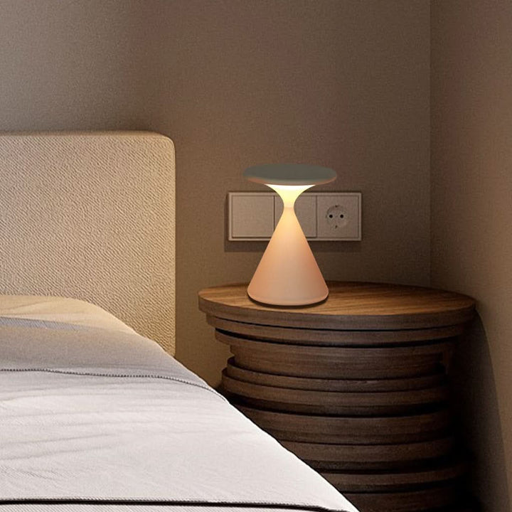Trådløs Touch Dimmer Bordlampe i Timeglas Design