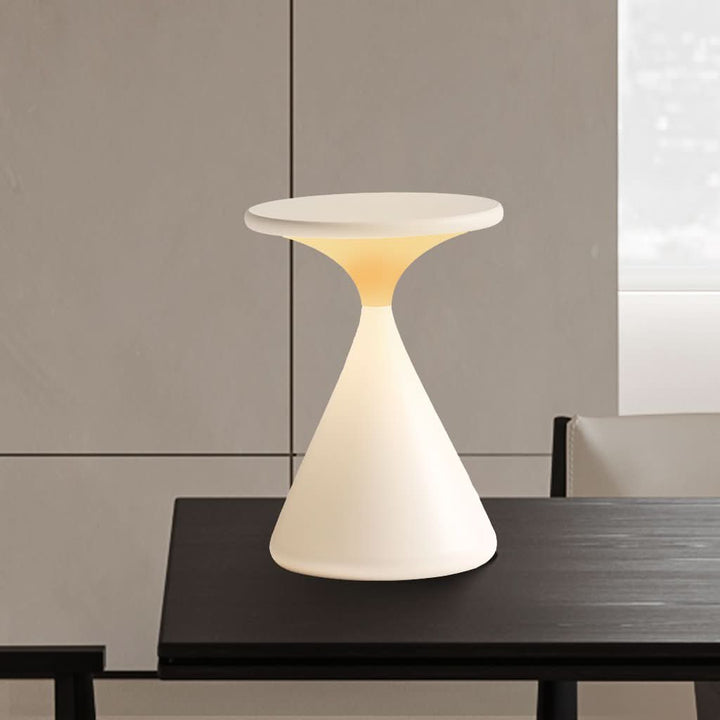Trådløs Touch Dimmer Bordlampe i Timeglas Design