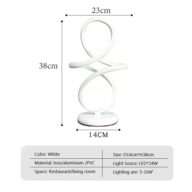 Justerbar LED Bordlampe i Moderne Design