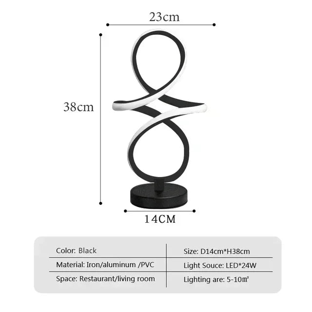 Justerbar LED Bordlampe i Moderne Design