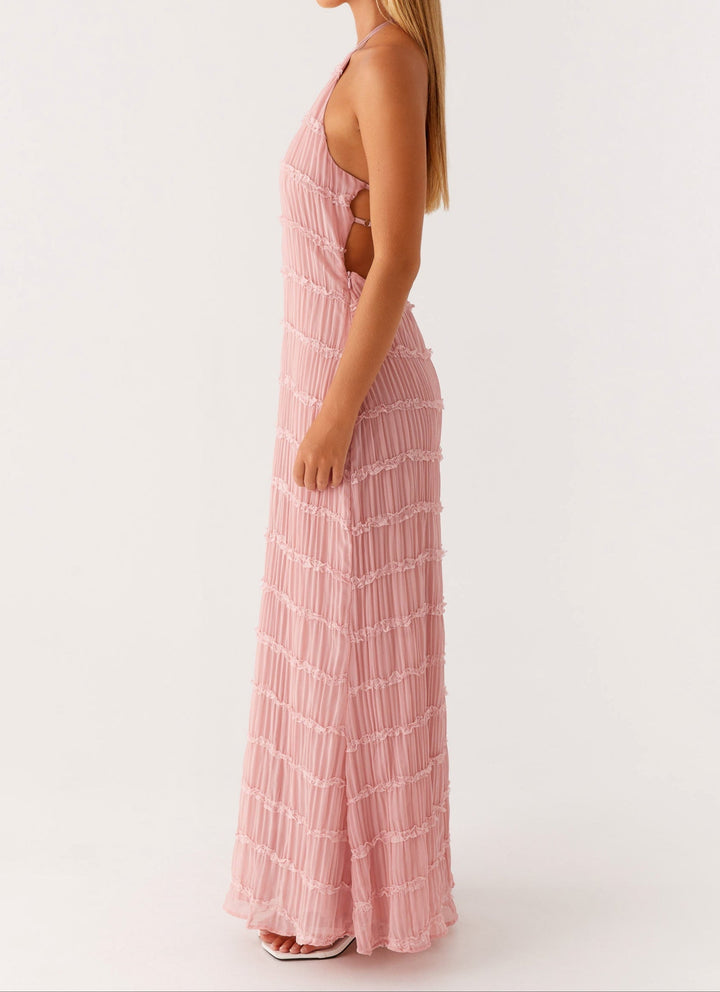 Jolene™ | Elegant Halterneck Maxi Kjole