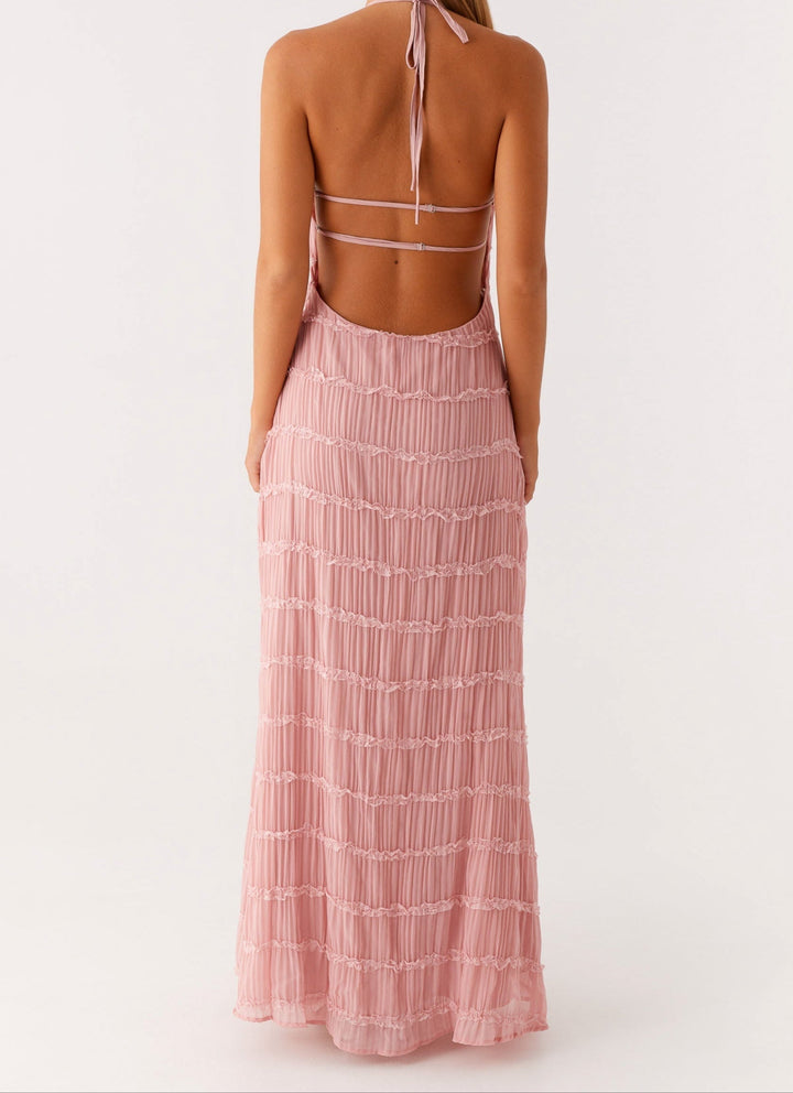 Jolene™ | Chic Halter Maxi Dress