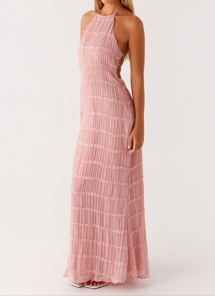 Jolene™ | Elegant Halterneck Maxi Kjole