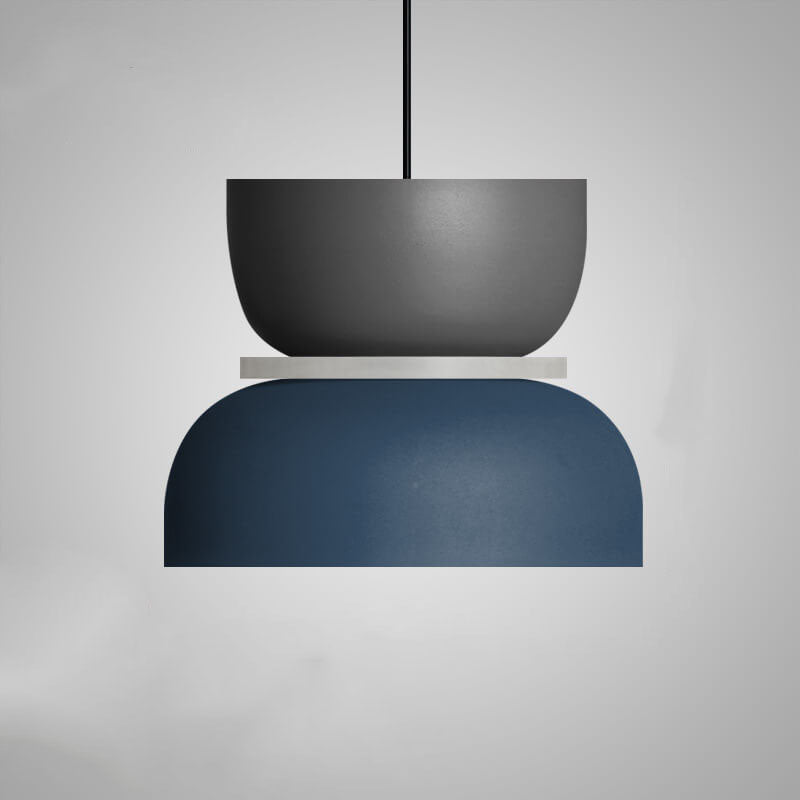 Farverig Macaron LED Pendel lampe i Moderne Skandinavisk Design