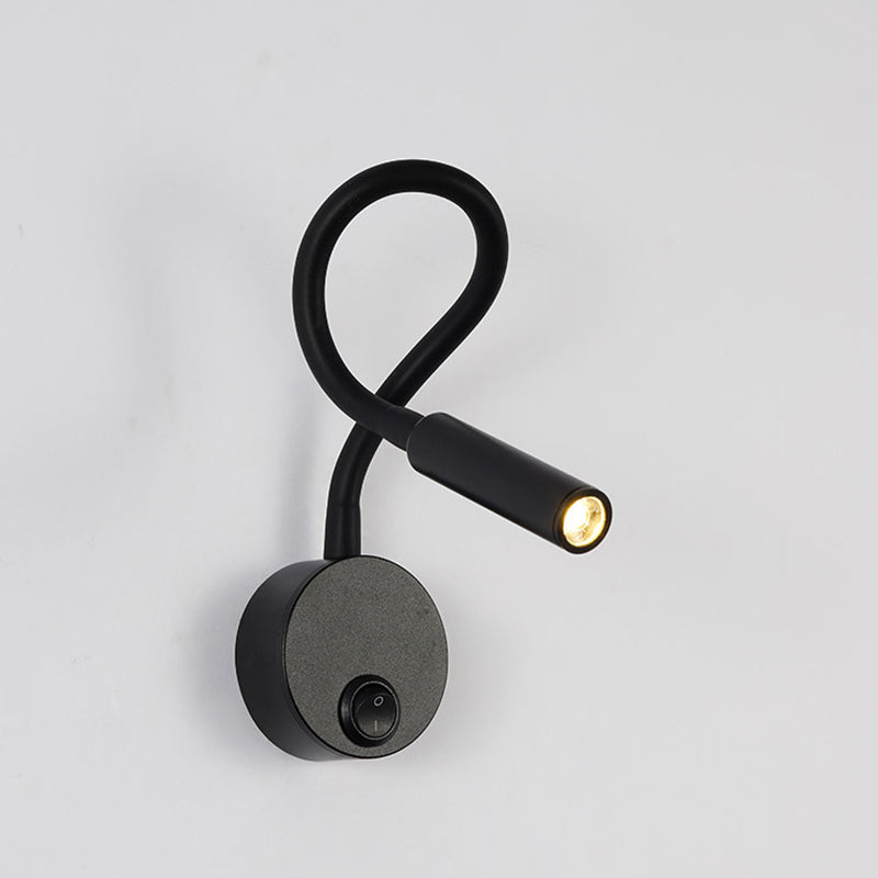 Minimalistisk Rund Jern LED Væglampe