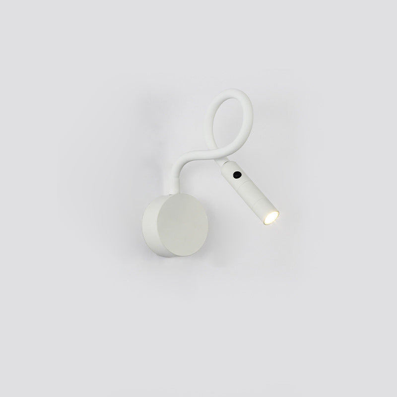 Minimalistisk Rund Jern LED Væglampe