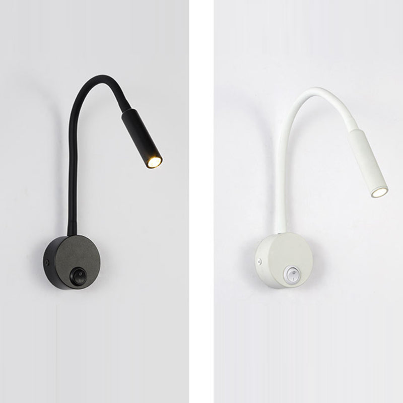 Minimalistisk Rund Jern LED Væglampe
