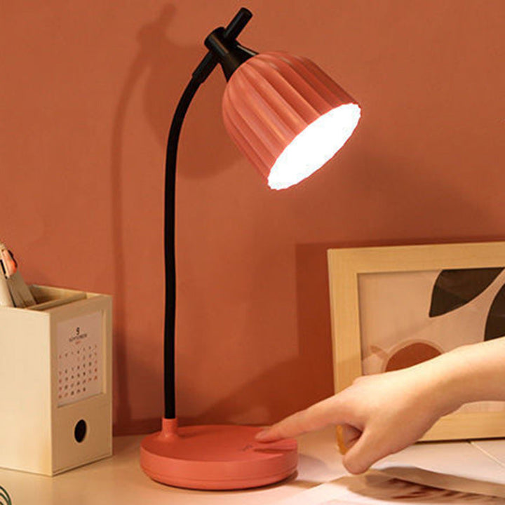 Minimalistisk LED Bordlampe i Grøn, Pink, Gul eller Hvid
