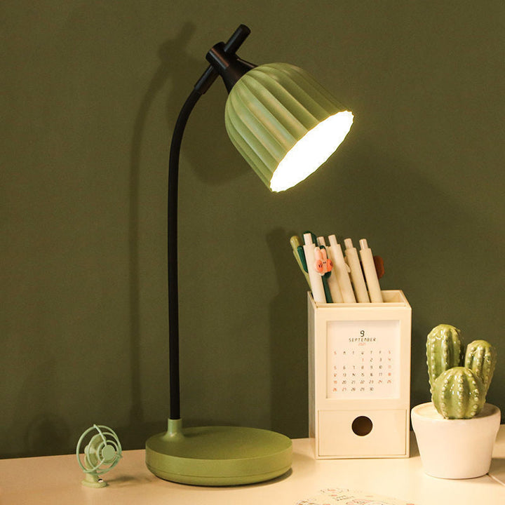 Minimalistisk LED Bordlampe i Grøn, Pink, Gul eller Hvid