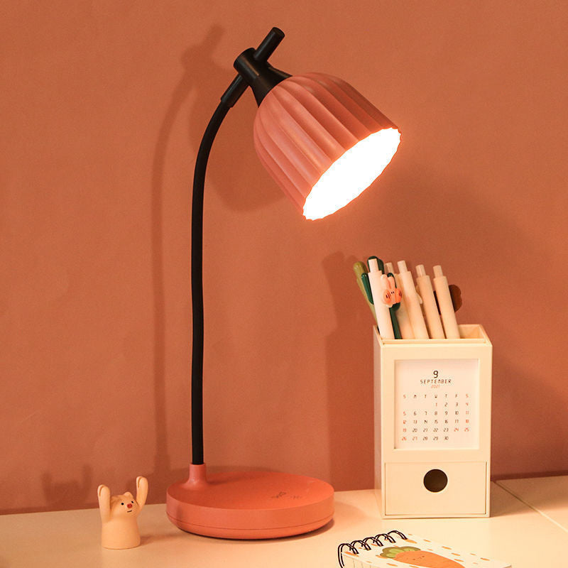 Minimalistisk LED Bordlampe i Grøn, Pink, Gul eller Hvid