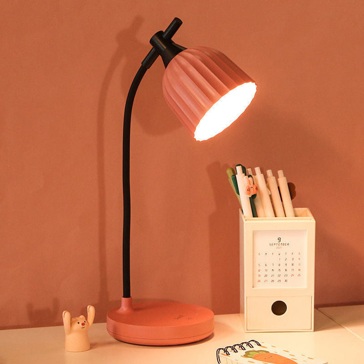 Minimalistisk LED Bordlampe i Grøn, Pink, Gul eller Hvid
