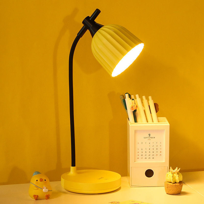 Minimalistisk LED Bordlampe i Grøn, Pink, Gul eller Hvid