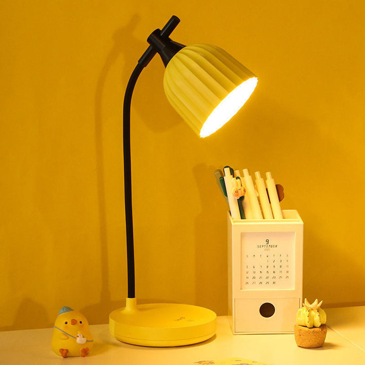 Minimalistisk LED Bordlampe i Grøn, Pink, Gul eller Hvid