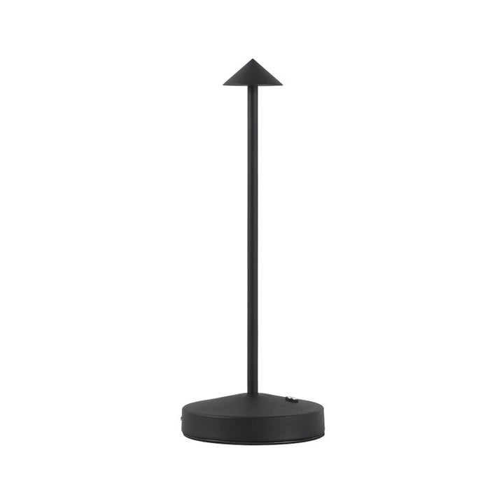 Moderne Triangel LED Bordlampe i Akryl og Jern