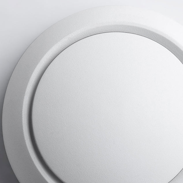 Moderne Skandinavisk Rund LED Væglampe i Metal