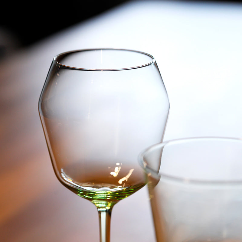Elegant Limegrøn Borosilikat Vinglas