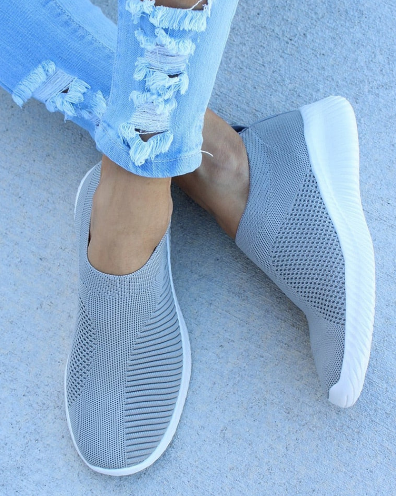Lena | Dame Slip-On Mesh-Sneakers til Komfort