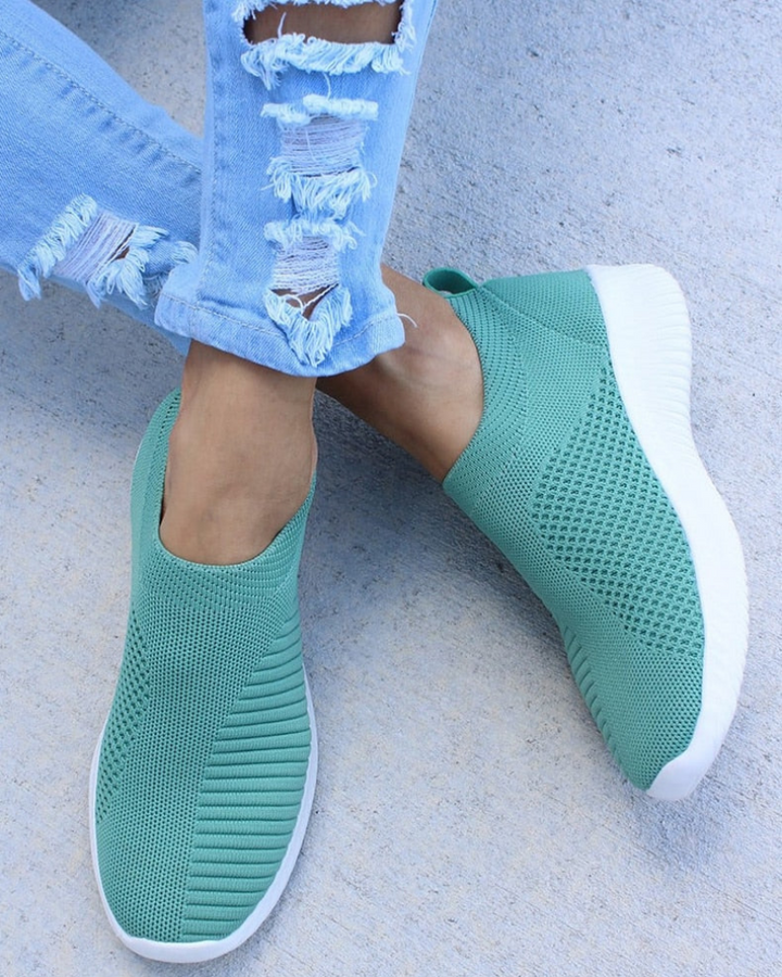Lena | Dame Slip-On Mesh-Sneakers til Komfort