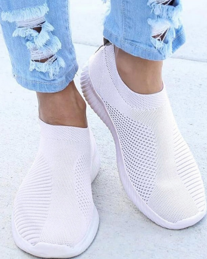 Lena | Dame Slip-On Mesh-Sneakers til Komfort