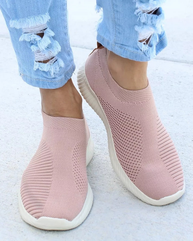 Lena | Dame Slip-On Mesh-Sneakers til Komfort
