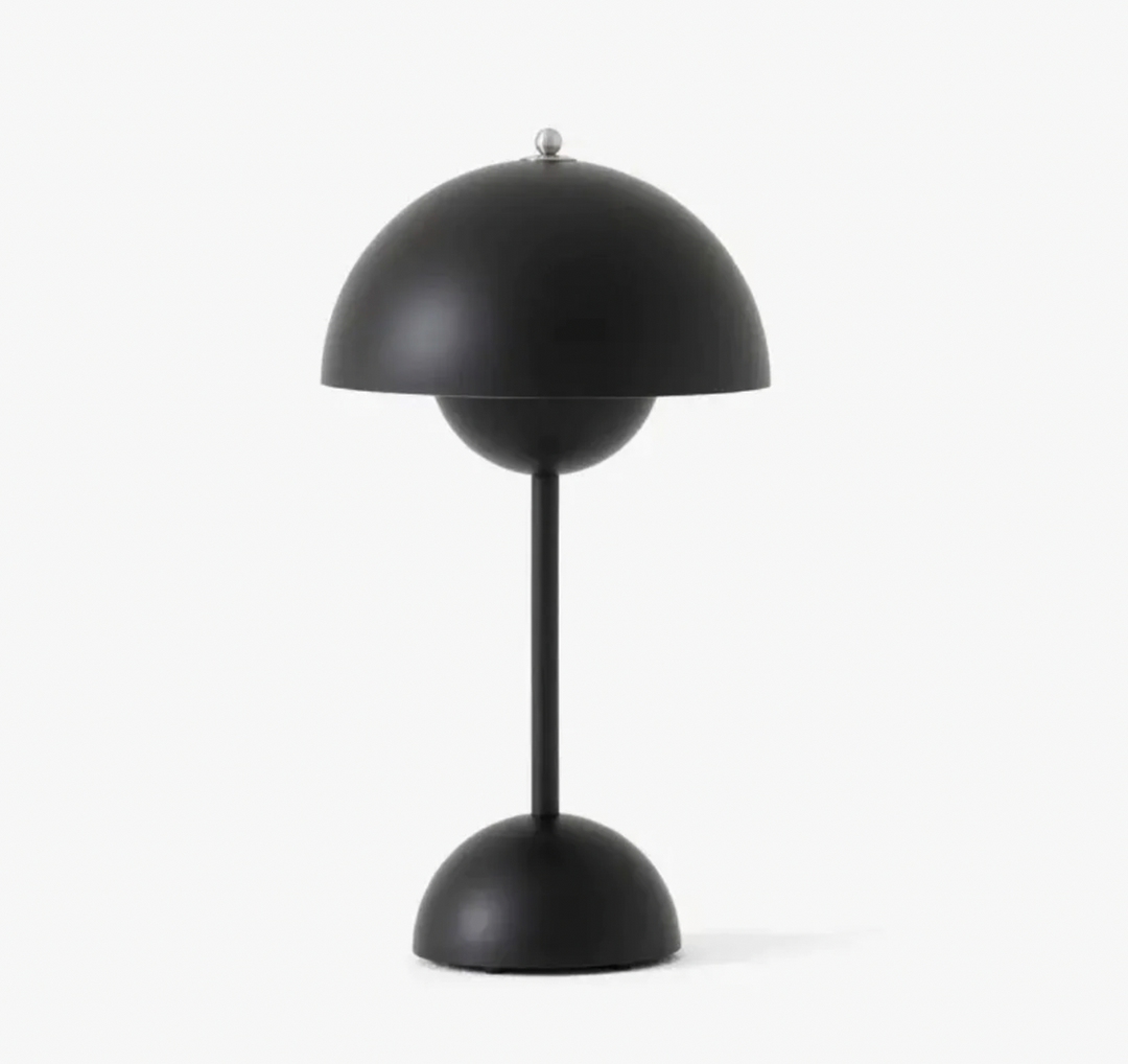 Dæmpbar Induktions Bordlampe i Rustfrit Stål med Trådløs Opladning