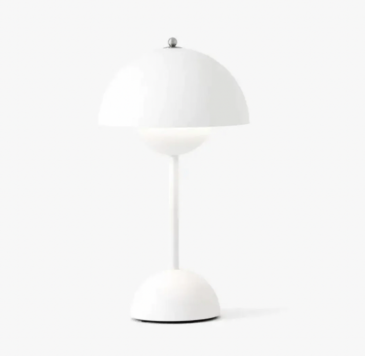Dæmpbar Induktions Bordlampe i Rustfrit Stål med Trådløs Opladning