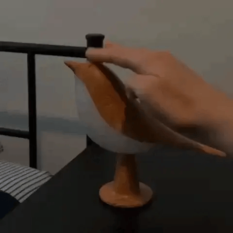 Fugl-formet Justerbar Lampe og Aroma Diffuser med USB-C Opladning