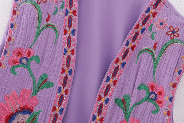 Vivienne™ | Vintage Floral Boho Vest