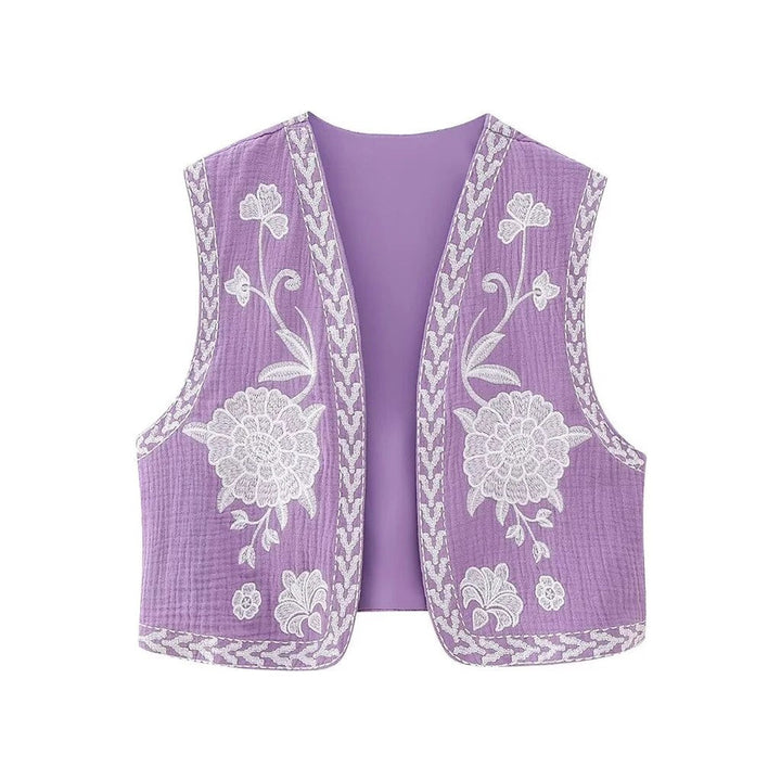 Vivienne™ | Vintage Floral Boho Vest