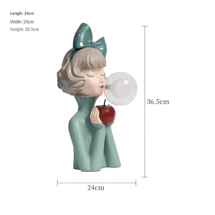 Fe Bordlampe med LED Lys i Charmerende Design