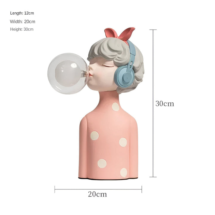 Fe Bordlampe med LED Lys i Charmerende Design