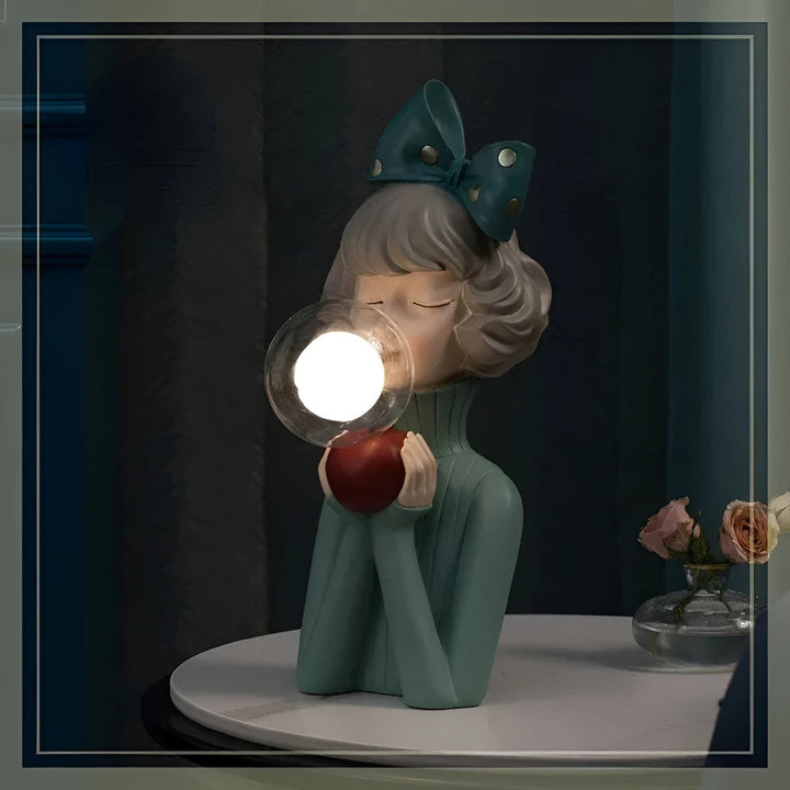 Fe Bordlampe med LED Lys i Charmerende Design
