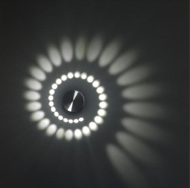 Spiral LED Downlight med Børstet Nikkelfinish