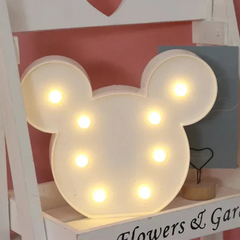 Dyre-tema Bordlampe med Blød LED Belysning